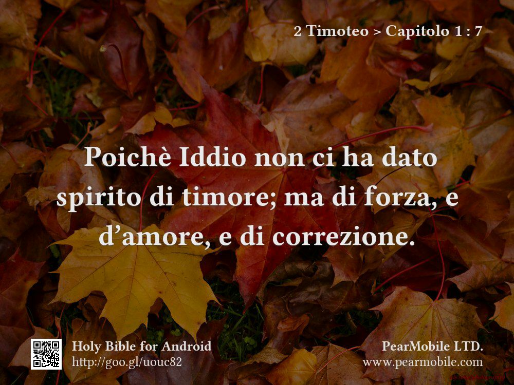2 Timoteo, Capitolo 1:7